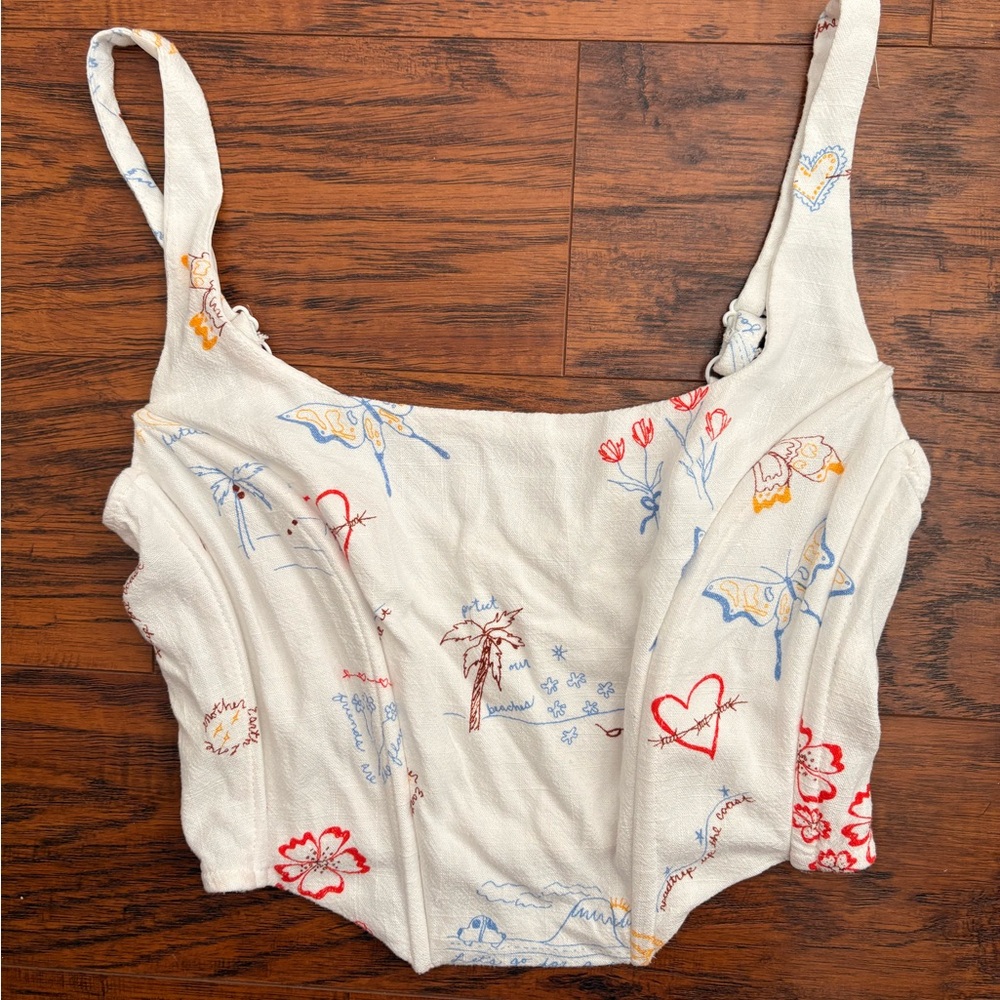 LA Hearts corset top